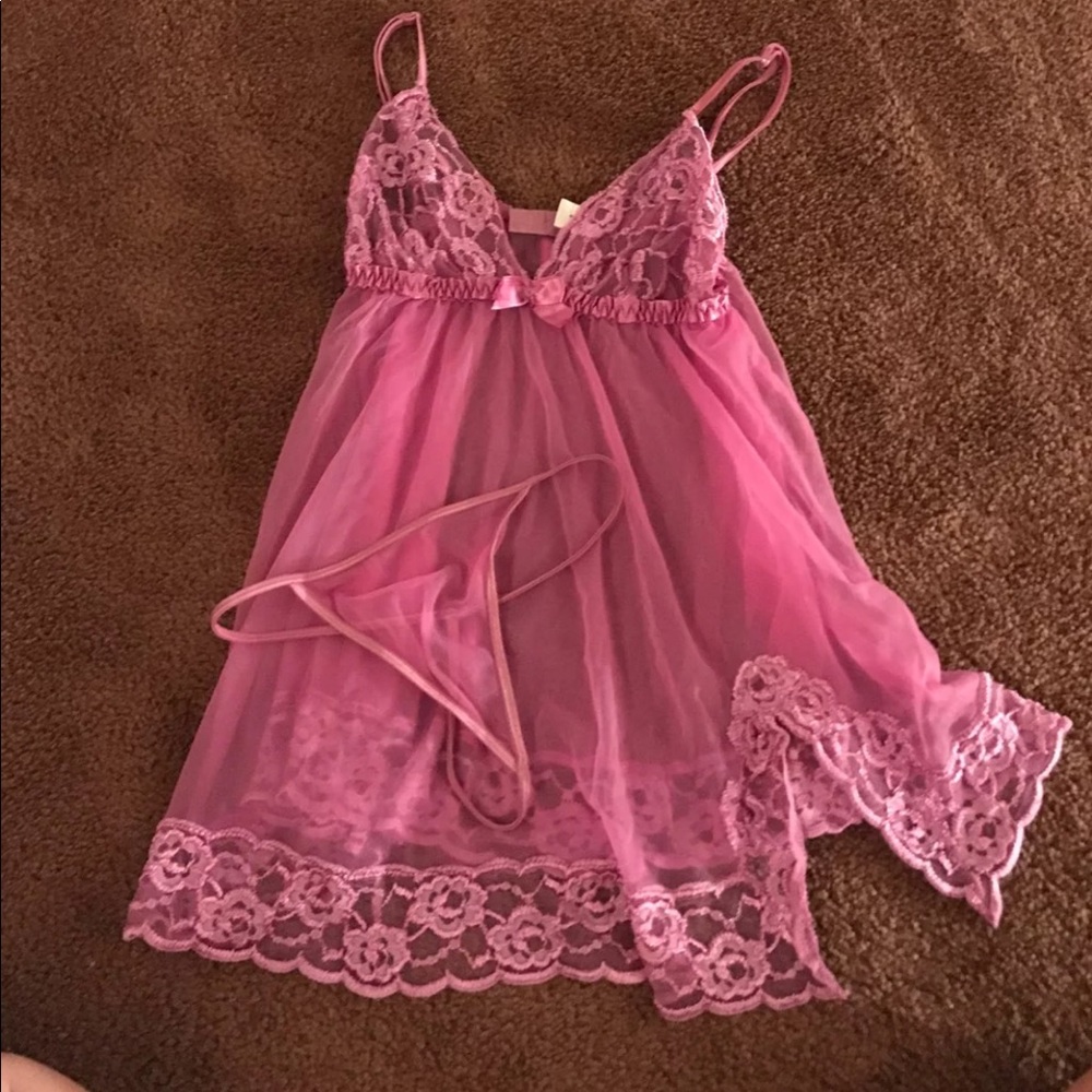 Never worn purple lingerie set